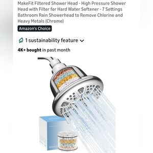 Chrome Filtered Shower Head